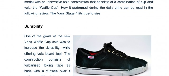Vans Stage 4 review