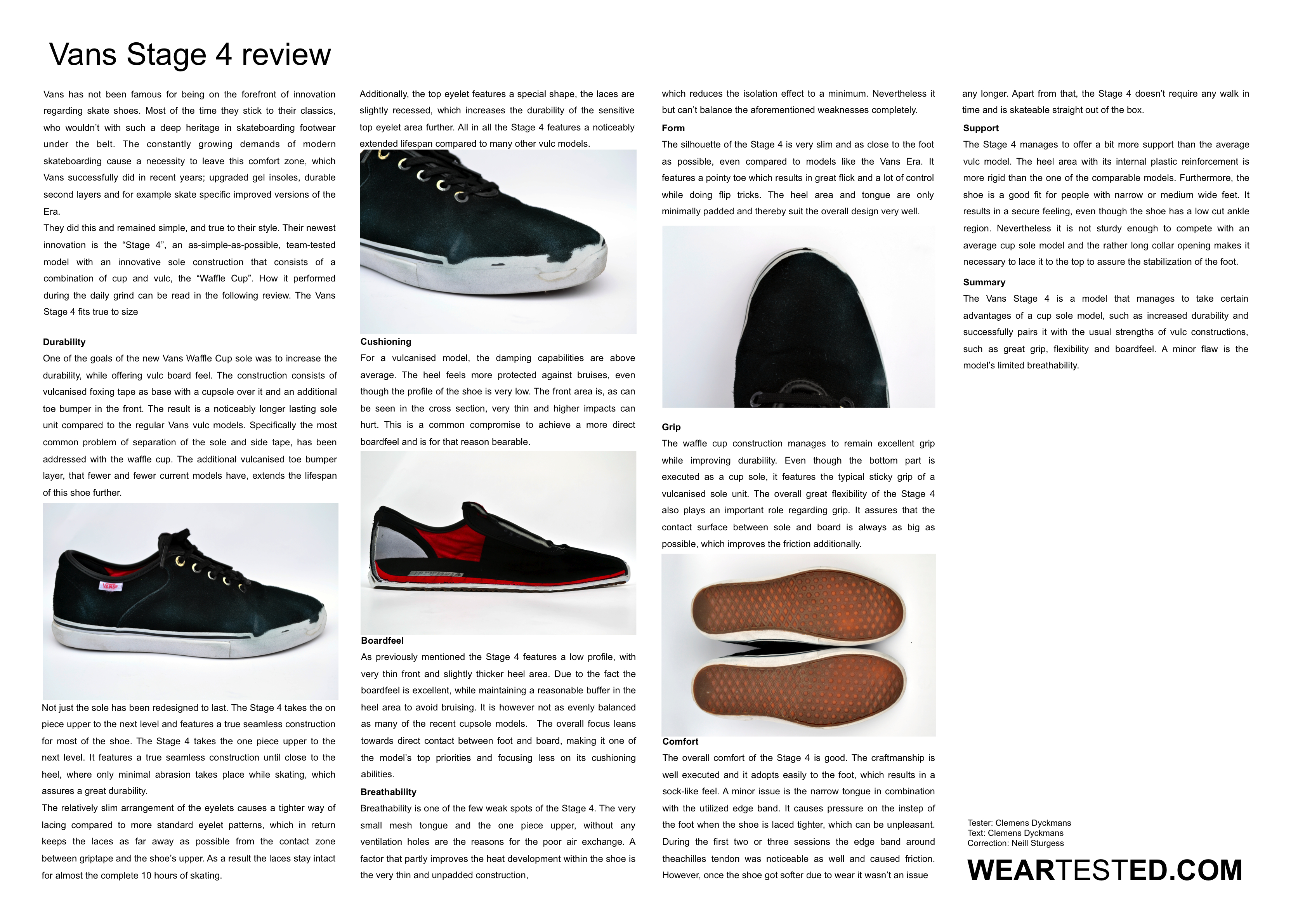 Boekhouder Onenigheid Samenstelling Vans Stage 4 review - Weartested - detailed skate shoe reviews