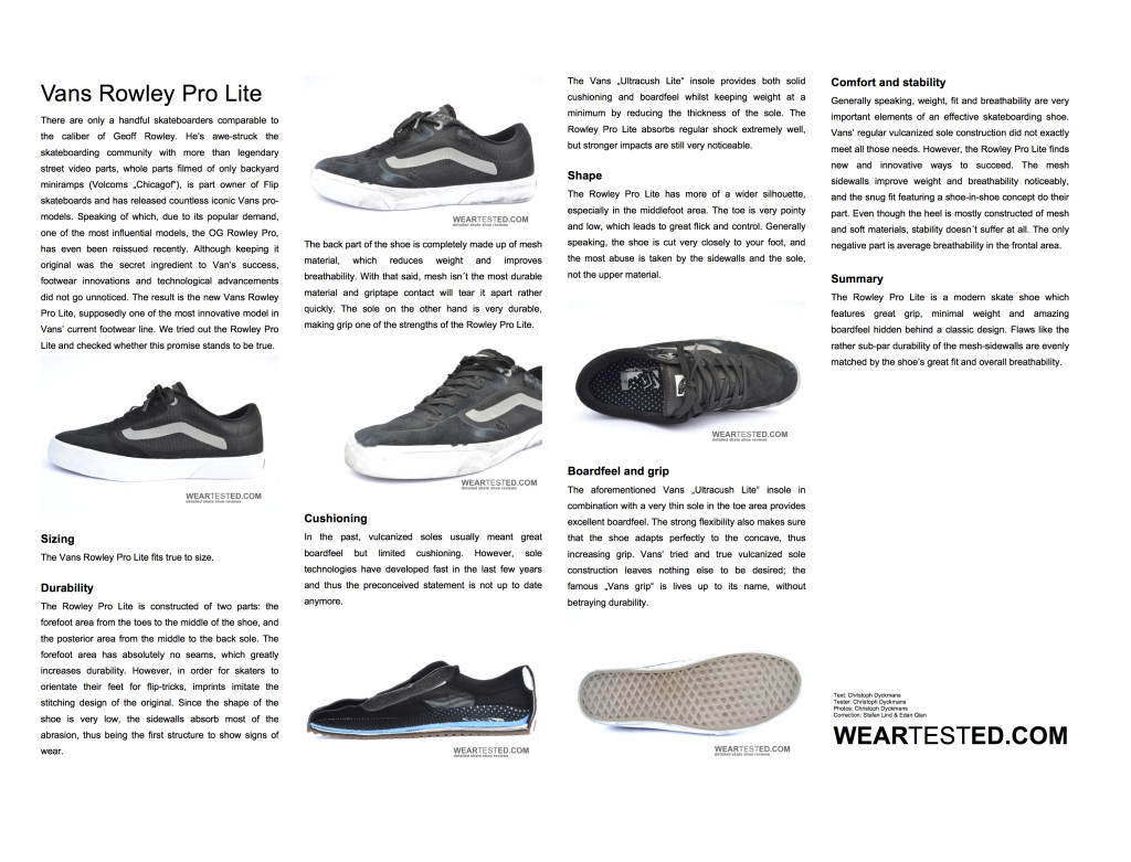 Vans Rowley Pro Lite - weartested