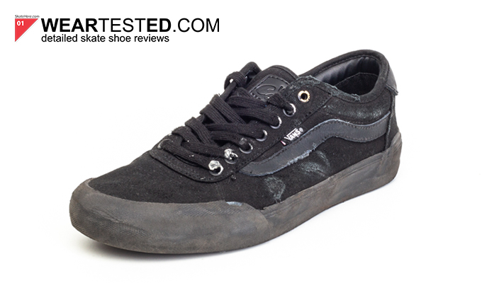 vans chima pro cork black canvas skate shoes